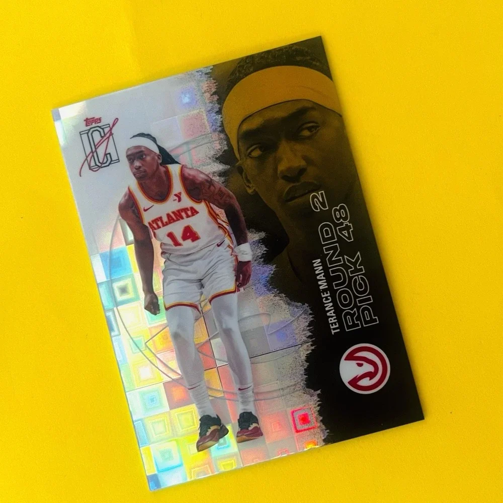 2025-26 Topps Signature Class Terance Mann Round 2 Pick 48 SP Refractor #49
